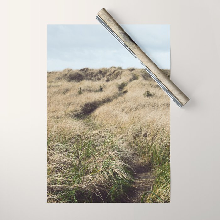 Oregon Dune Grass Adventure - Nature Photography Wrapping Paper Gallery Image 1