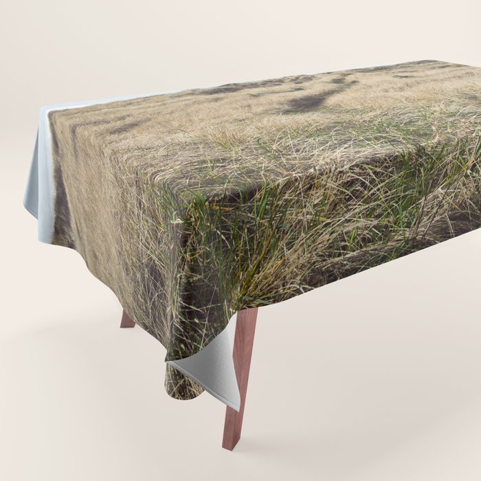 Oregon Dune Grass Adventure - Nature Photography Tablecloth Gallery Image 1