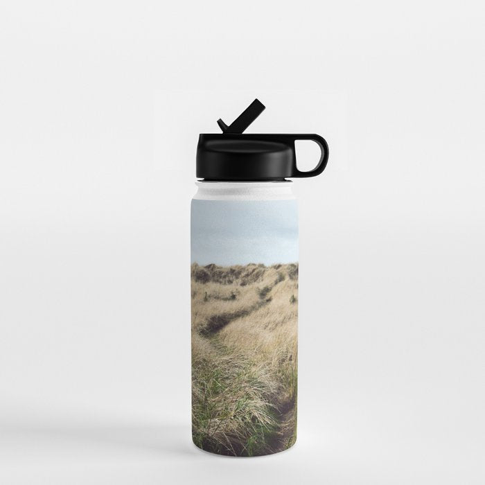 Oregon Dune Grass Adventure - Nature Photography Water Bottle Gallery Image 1