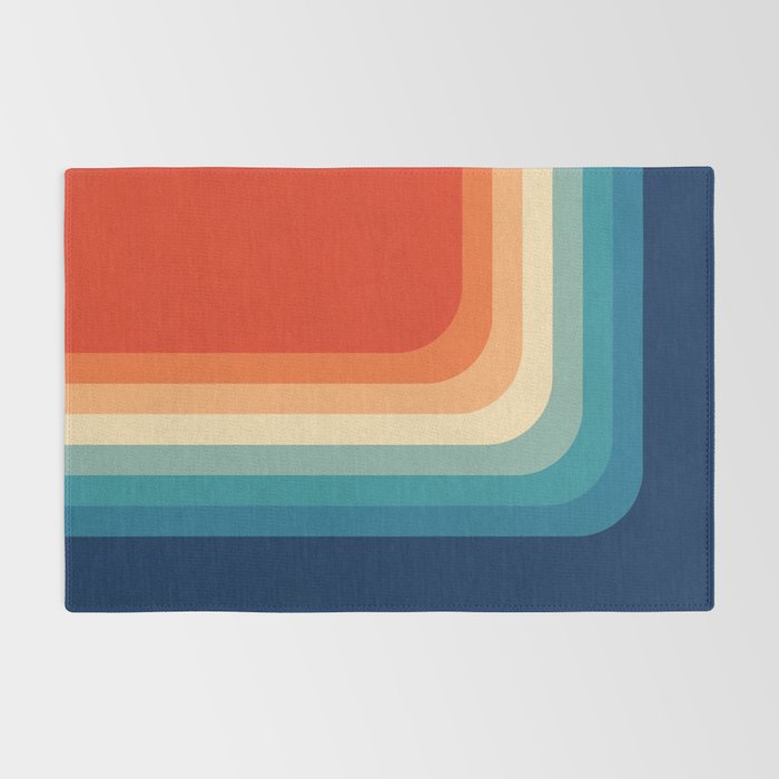 Retro 70s Color Palette III Rug Gallery Image 2