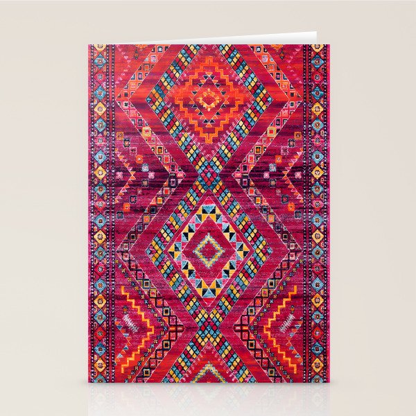 Rose Oasis: Vintage Bohemian Geometric Heritage Stationery Card Gallery Image 2