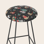 Christmas Festive Cute Holiday Kittens on Dark Stool Gallery Image 2