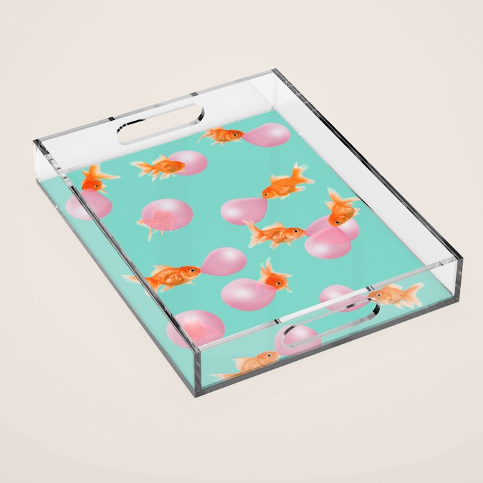 BUBBLEGUM GOLDFISH Acrylic Tray Gallery Image 1