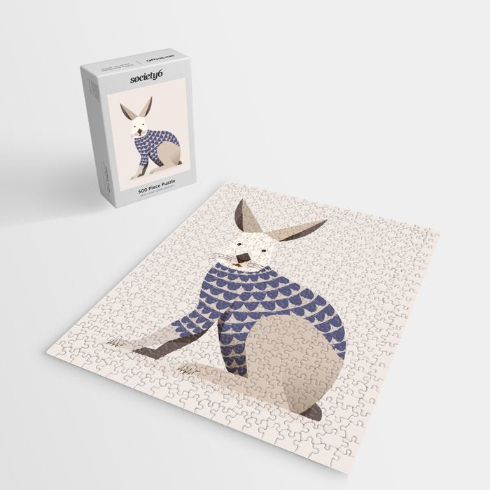 Whimsical European Hare Jigsaw Puzzle Gallery Image 2