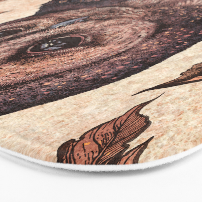 Tawny Owl Pink Bath Mat Gallery Image 3