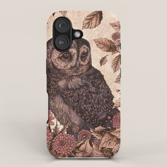 Tawny Owl Pink iPhone Case Gallery Image 1