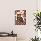 Tawny Owl Pink Poster Gallery Image 2