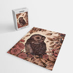 Tawny Owl Pink Jigsaw Puzzle Gallery Image 2