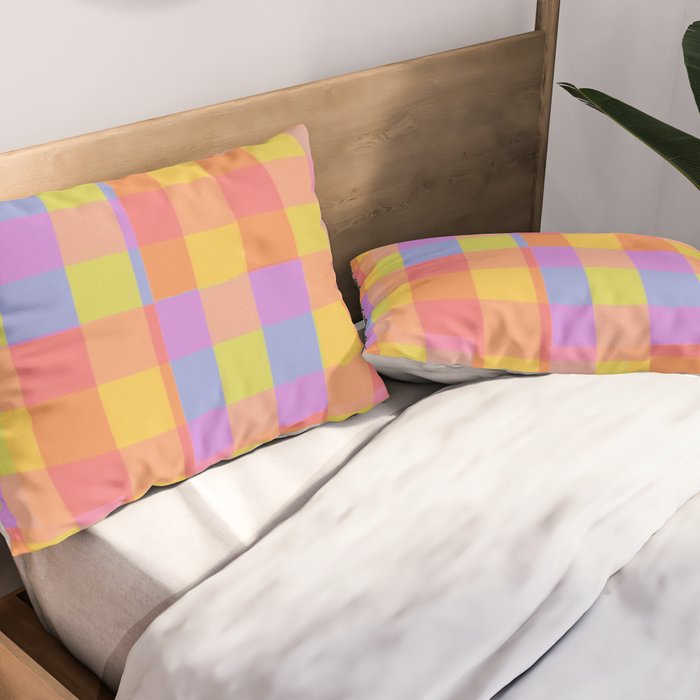 Rainbow criss-cross Pillow Sham Gallery Image 2