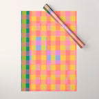 Rainbow criss-cross Wrapping Paper Gallery Image 1