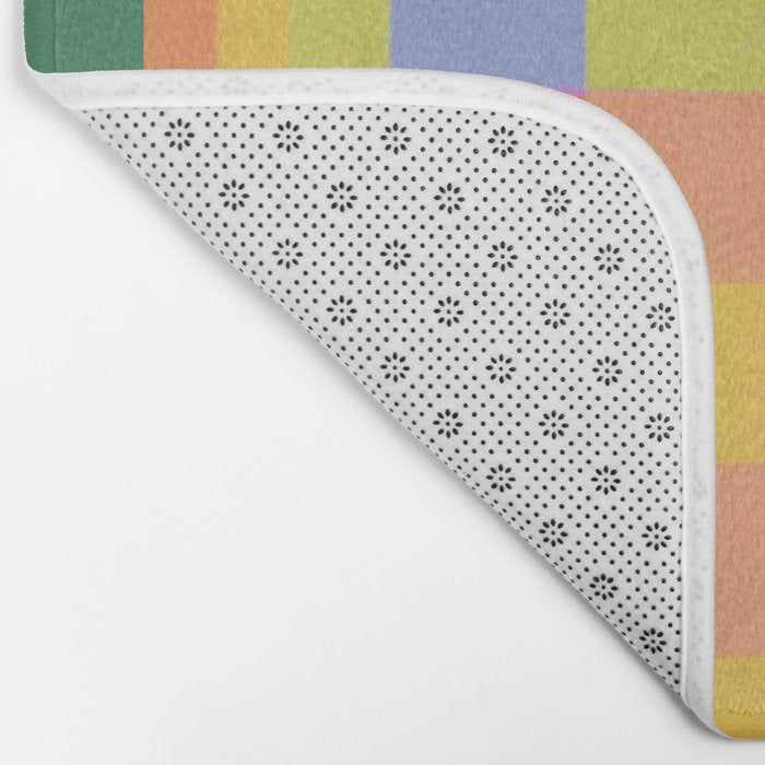 Rainbow criss-cross Bath Mat Gallery Image 2