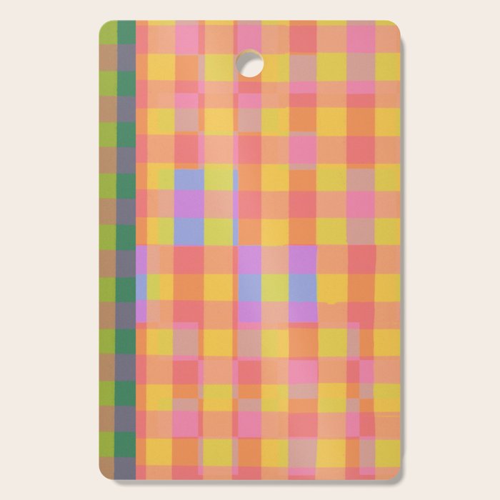 Rainbow criss-cross Cutting Board Gallery Image 1