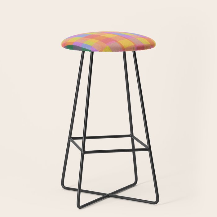 Rainbow criss-cross Stool Gallery Image 1