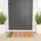 Rainbow criss-cross Welcome Mat Gallery Image 3