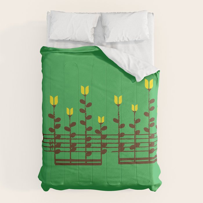 Music notes garden Comforter Gallery Image 6