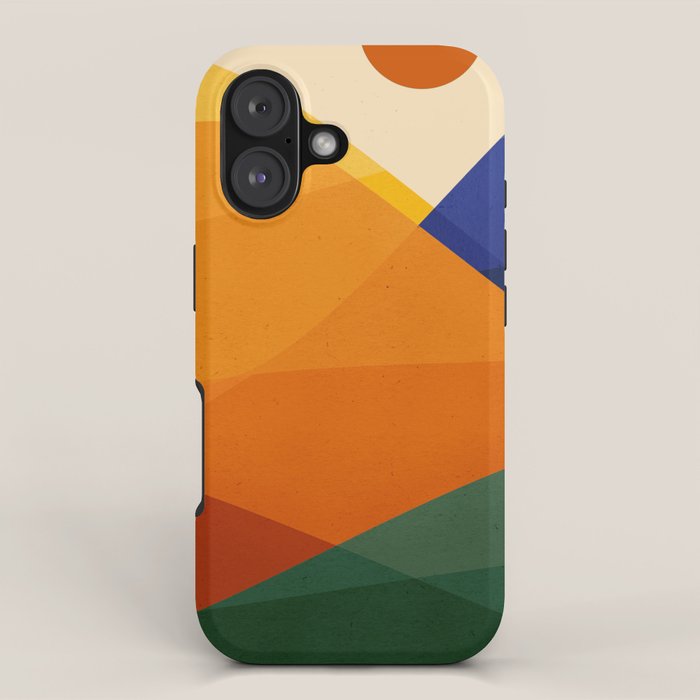 Retro Mountain Sunset iPhone Case Gallery Image 1