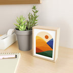 Retro Mountain Sunset Mini Art Print Gallery Image 2
