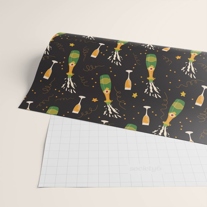 Champagne Party Wrapping Paper Gallery Image 2