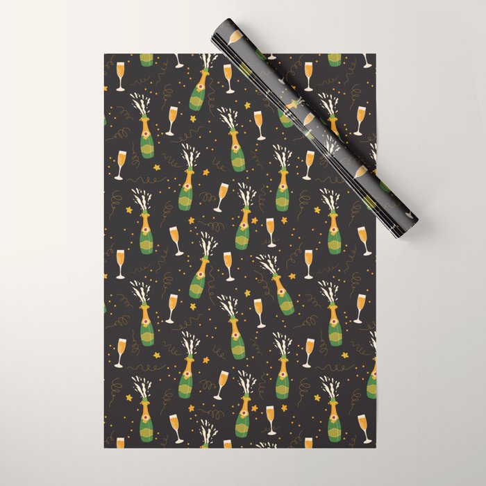 Champagne Party Wrapping Paper Gallery Image 1