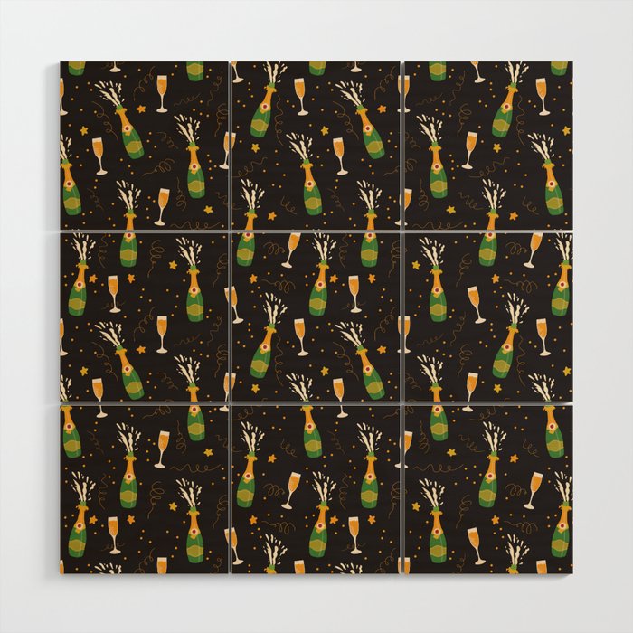 Champagne Party Wood Wall Art Gallery Image 1
