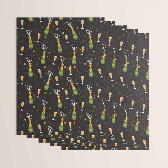 Champagne Party Wrapping Paper Gallery Image 3
