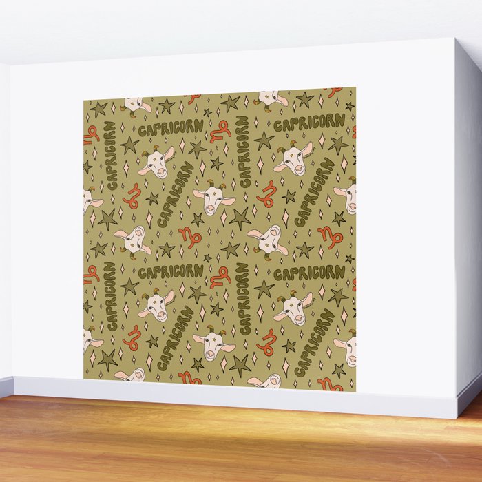 Capricorn Print Wall Mural Gallery Image 2