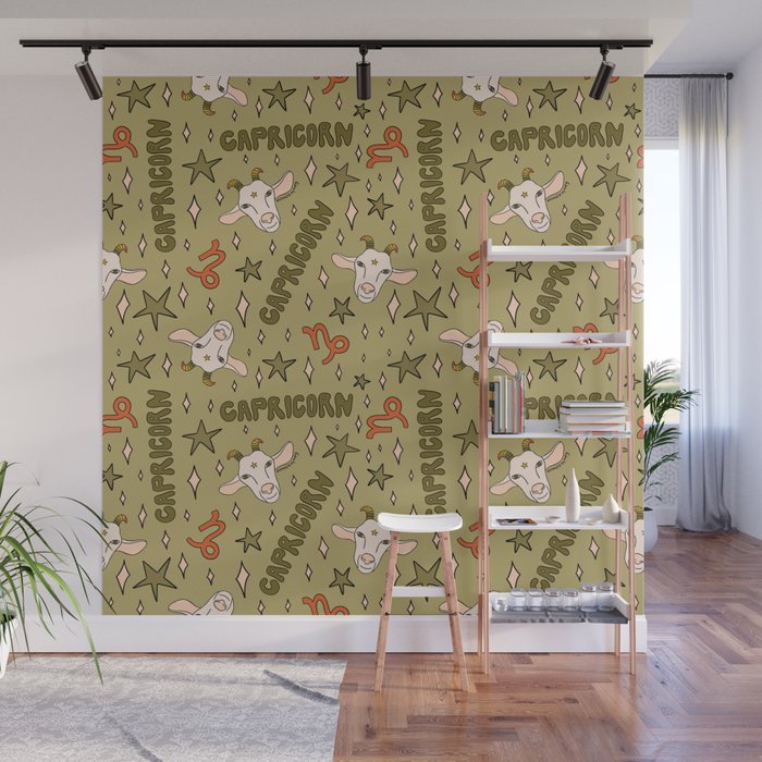 Capricorn Print Wall Mural Gallery Image 1