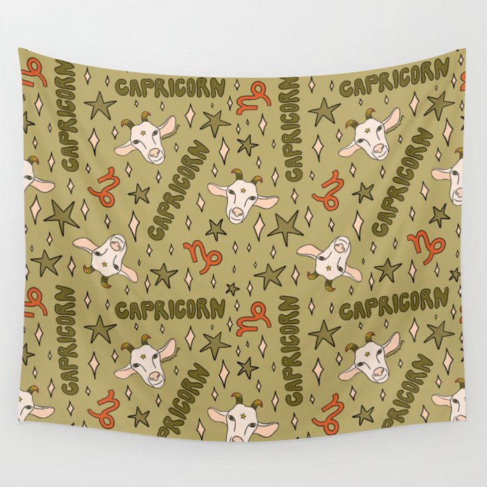 Capricorn Print Wall Tapestry Gallery Image 4