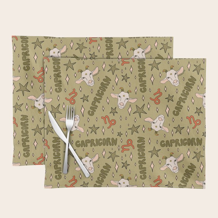 Capricorn Print Placemat Gallery Image 1