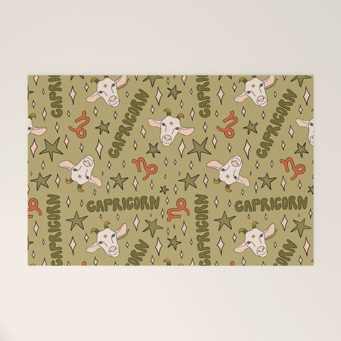 Capricorn Print Welcome Mat Gallery Image 1