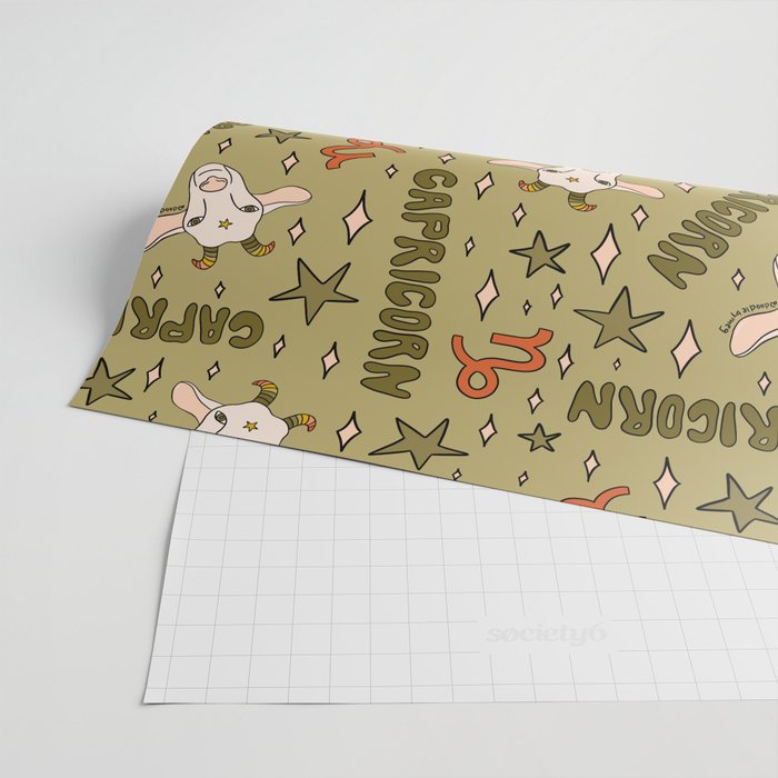 Capricorn Print Wrapping Paper Gallery Image 2