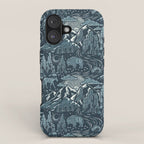 Wild West - Blue iPhone Case Gallery Image 1