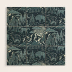 Wild West - Blue Wood Wall Art Gallery Image 1