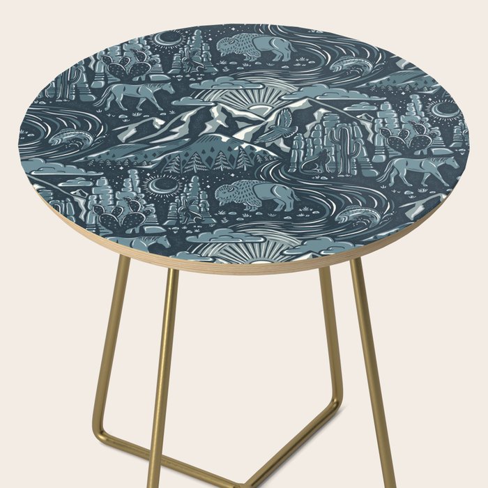 Wild West - Blue Side Table Gallery Image 2