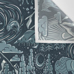 Wild West - Blue Wall Tapestry Gallery Image 3