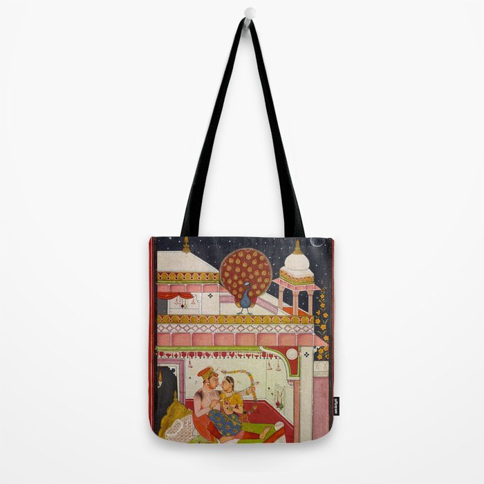 Vibhasa-Ragini Antique Indian Miniature Painted Illustration Tote Bag Gallery Image 2