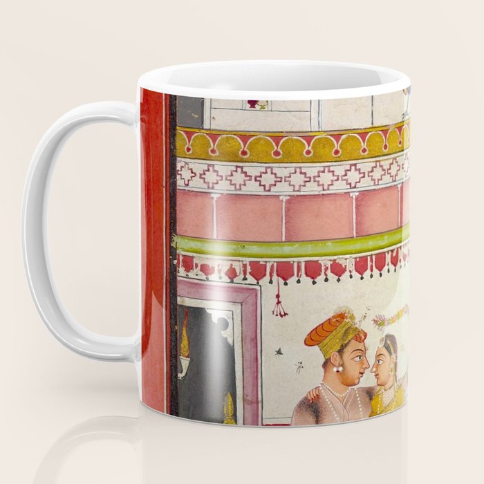 Vibhasa-Ragini Antique Indian Miniature Painted Illustration Coffee Mug Gallery Image 3