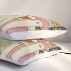 Vibhasa-Ragini Antique Indian Miniature Painted Illustration Pillow Sham Gallery Image 3