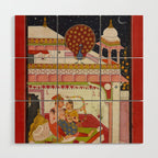 Vibhasa-Ragini Antique Indian Miniature Painted Illustration Wood Wall Art Gallery Image 1