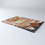 Vibhasa-Ragini Antique Indian Miniature Painted Illustration Rug Gallery Image 3