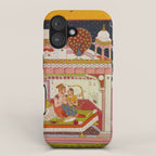 Vibhasa-Ragini Antique Indian Miniature Painted Illustration iPhone Case Gallery Image 1