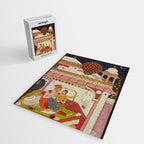 Vibhasa-Ragini Antique Indian Miniature Painted Illustration Jigsaw Puzzle Gallery Image 2