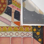 Vibhasa-Ragini Antique Indian Miniature Painted Illustration Wall Tapestry Gallery Image 3