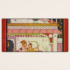 Vibhasa-Ragini Antique Indian Miniature Painted Illustration Desk Mat Gallery Image 3