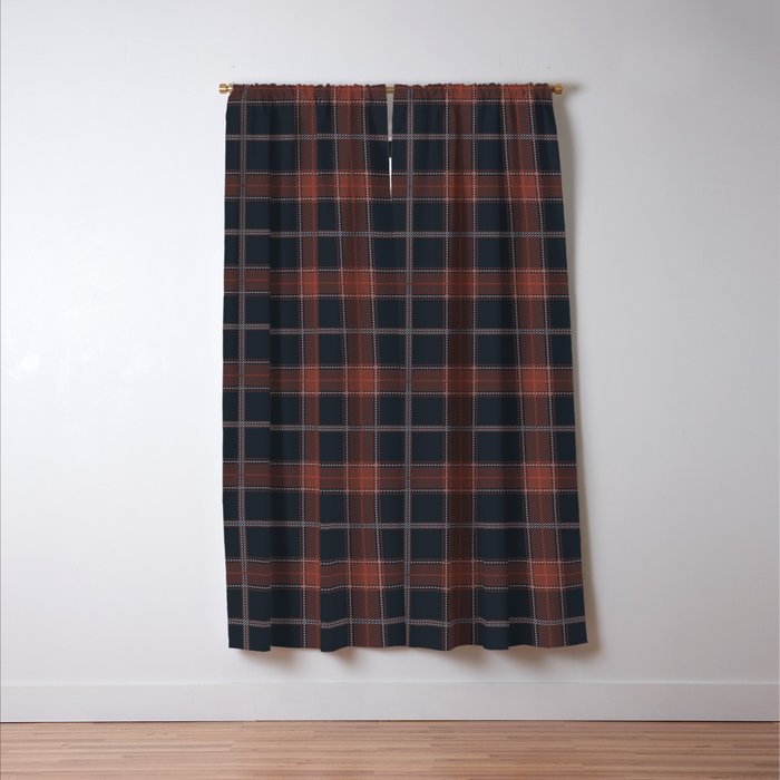 autumn road tartan Window Curtain Gallery Image 3