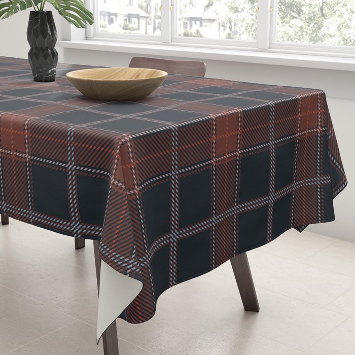autumn road tartan Tablecloth Gallery Image 3