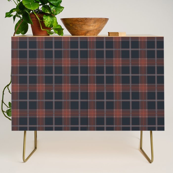 autumn road tartan Credenza Gallery Image 1