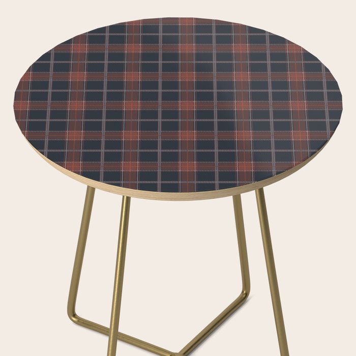 autumn road tartan Side Table Gallery Image 2