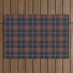 autumn road tartan Outdoor Rug Gallery Image 1