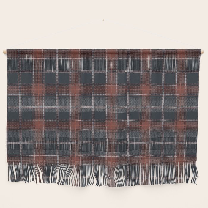 autumn road tartan Wall Hanging Gallery Image 1